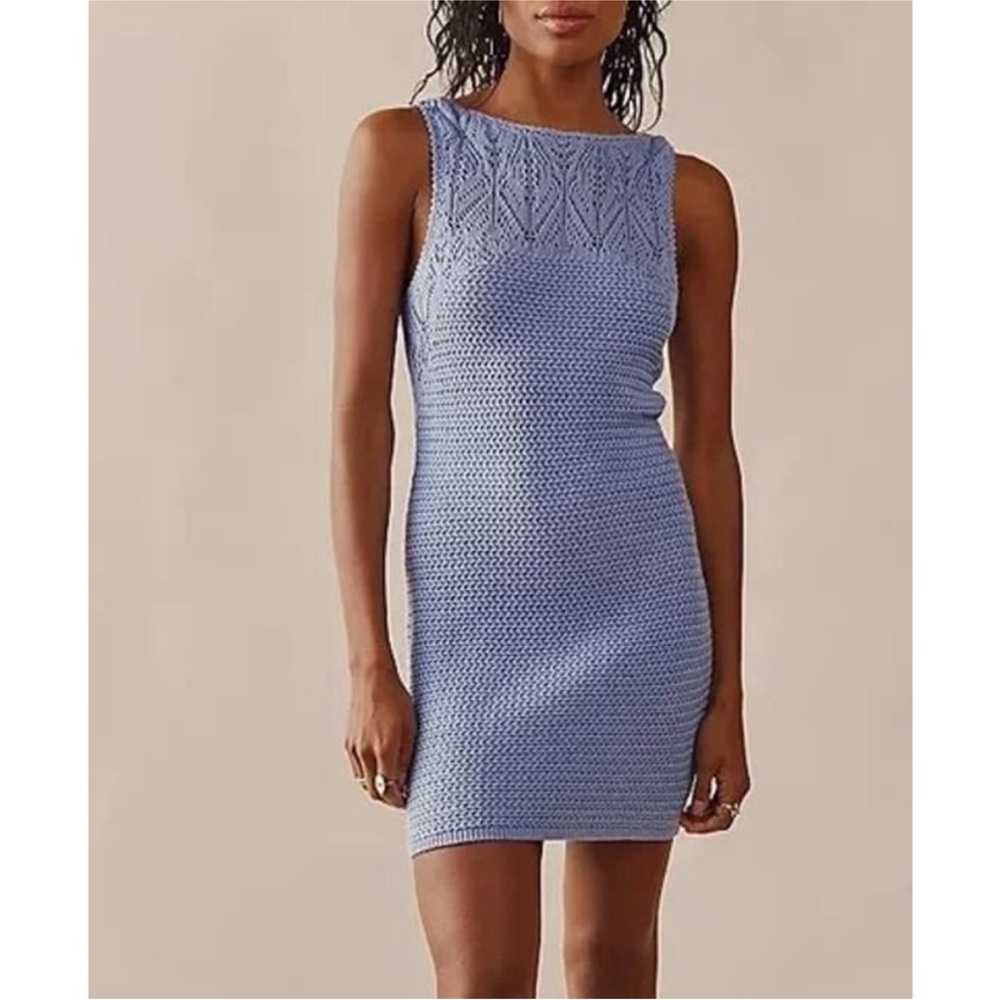 Free People crochet knit dress
